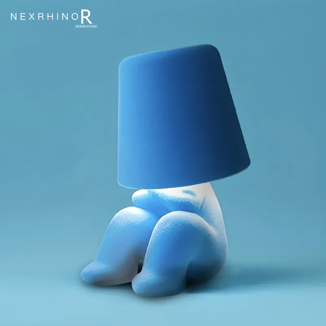 NexRhino LED Creative Table Lamp for Living Room, Bedroom, and Bedside – Charging Function,Cute Doll Design Table Lamp ,Stylish Decorative Ambient Lighting