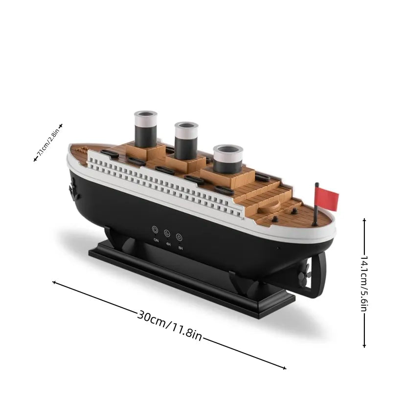 NexRhino LED Jellyfish Ship Diffuser – Relaxing Desktop Decoration & Air Freshener