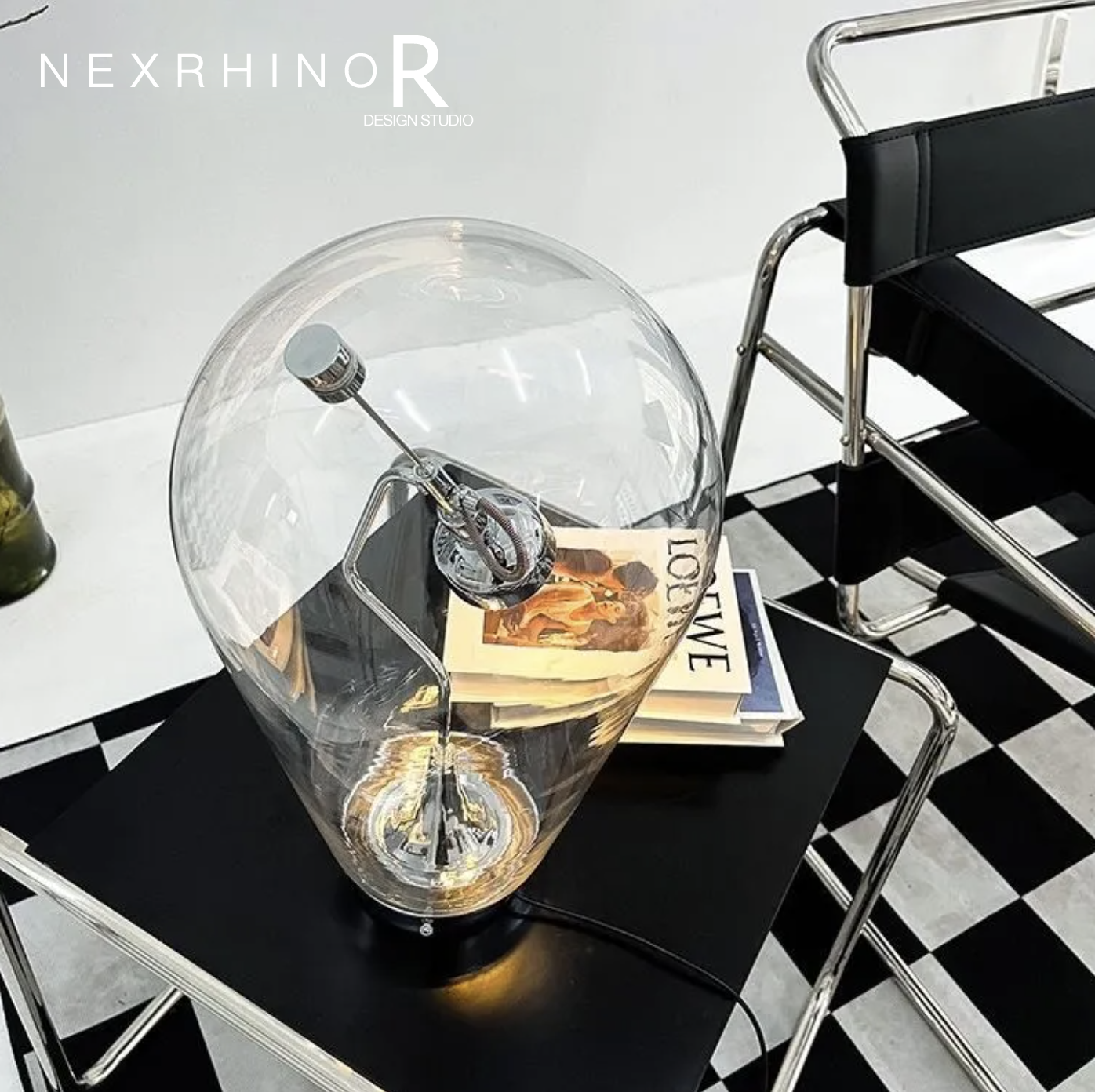 NexRhino  Industrial creative design office desk and bedroom bedside touch dimming lamp