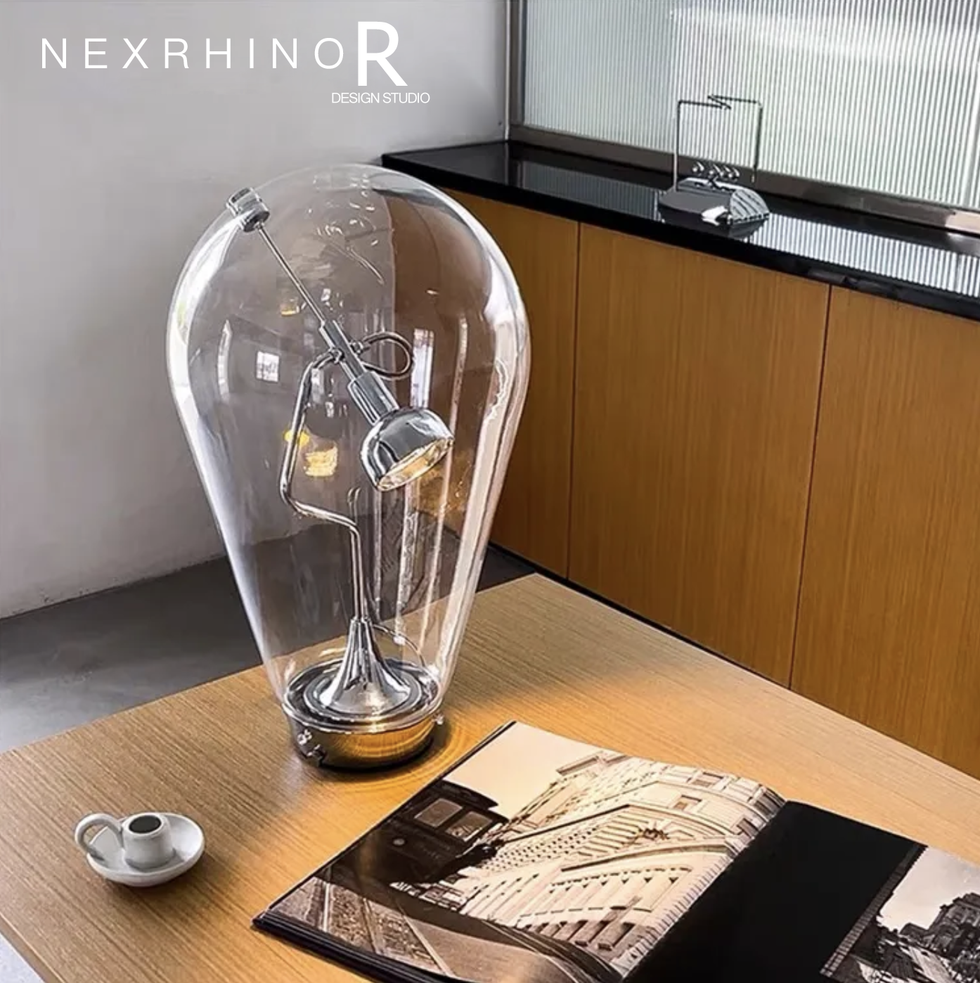 NexRhino  Industrial creative design office desk and bedroom bedside touch dimming lamp