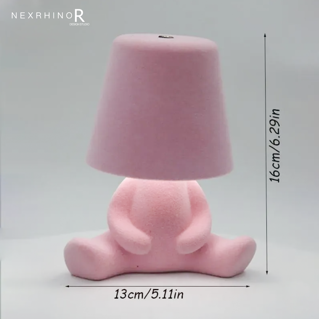 NexRhino LED Creative Table Lamp for Living Room, Bedroom, and Bedside – Charging Function,Cute Doll Design Table Lamp ,Stylish Decorative Ambient Lighting