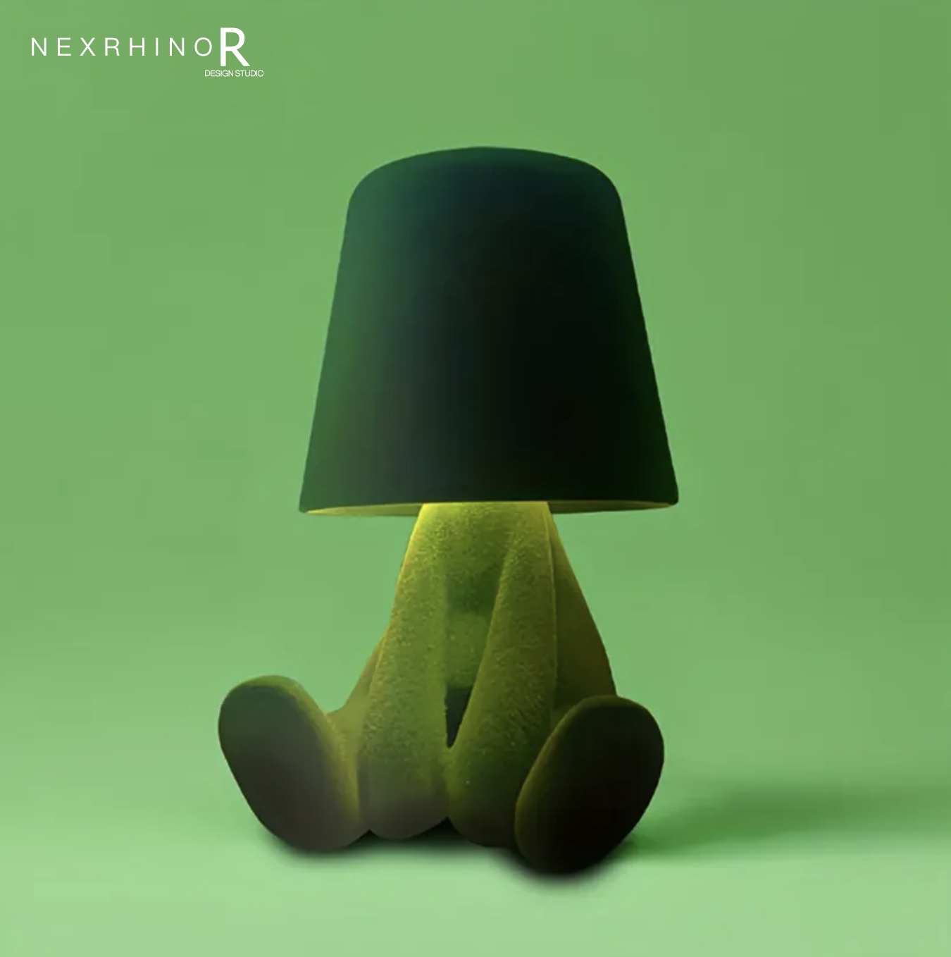 NexRhino LED Creative Table Lamp for Living Room, Bedroom, and Bedside – Charging Function,Cute Doll Design Table Lamp ,Stylish Decorative Ambient Lighting