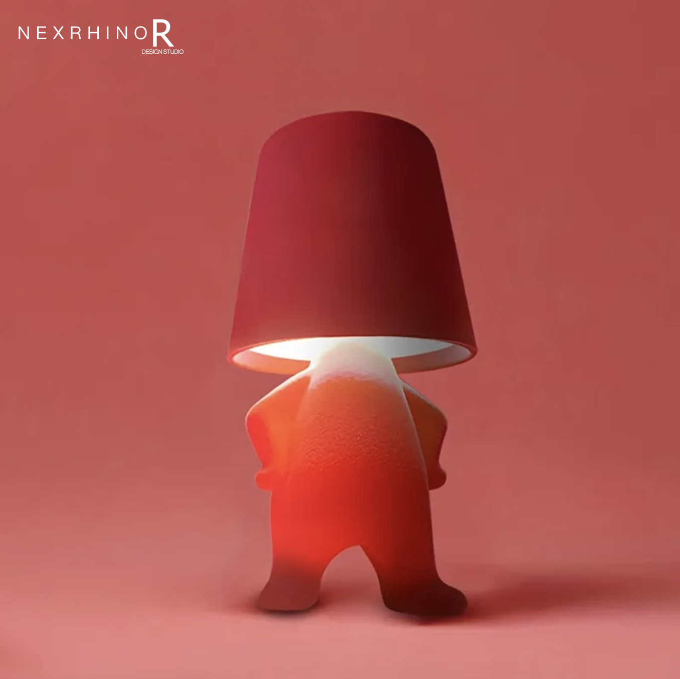NexRhino LED Creative Table Lamp for Living Room, Bedroom, and Bedside – Charging Function,Cute Doll Design Table Lamp ,Stylish Decorative Ambient Lighting