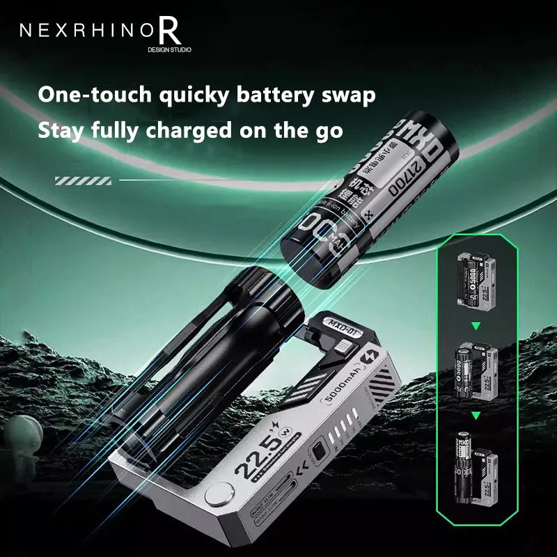 NexRhino PowerCrate Modular USB-C Fast Charging Power Bank System