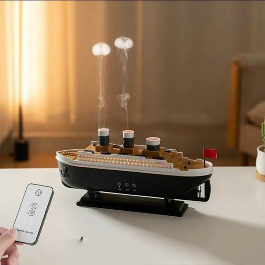 NexRhino LED Jellyfish Ship Diffuser – Relaxing Desktop Decoration & Air Freshener