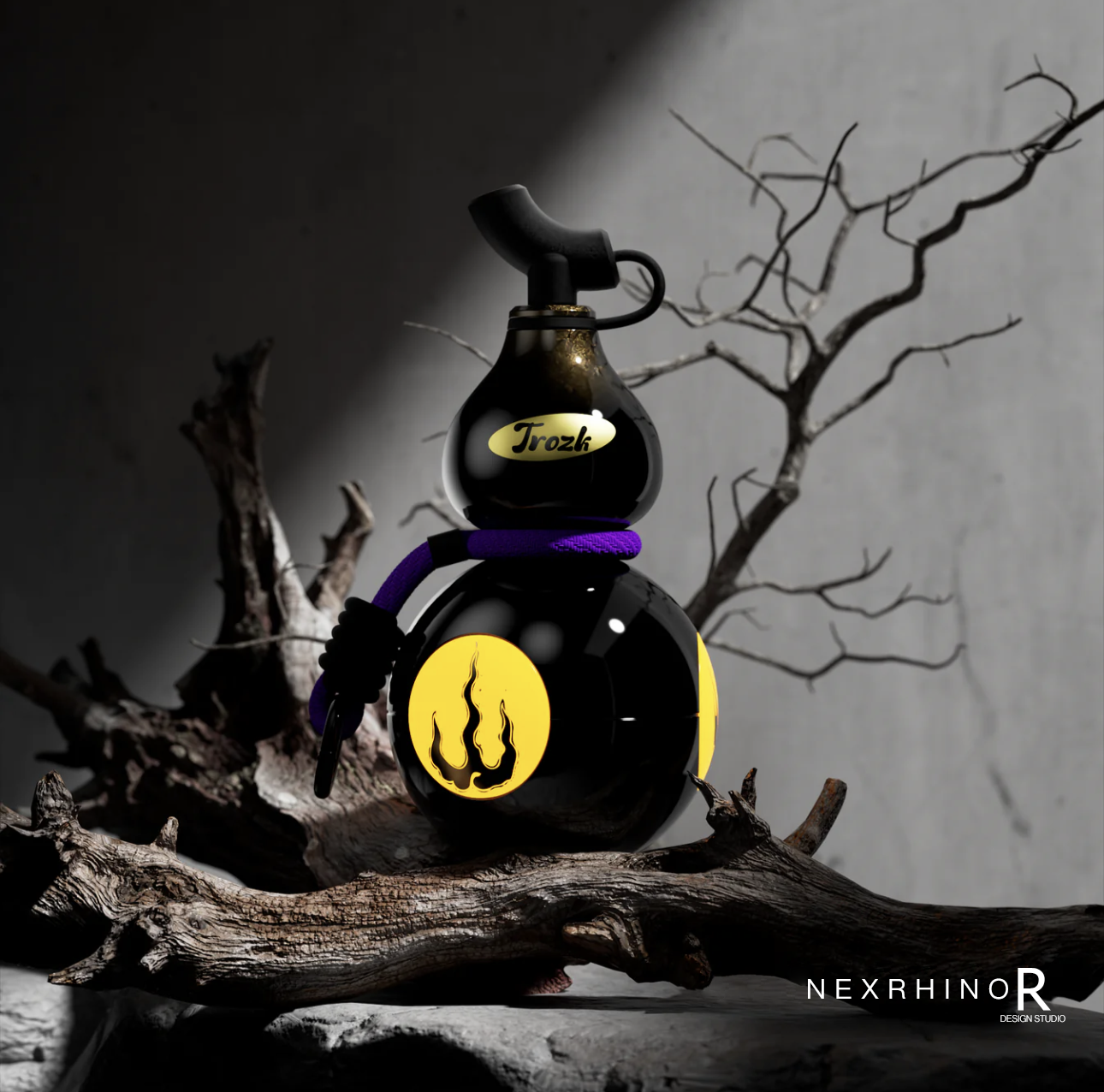 NexRhino Black Wukong Gourd-Shaped 10,000mAh Power Bank