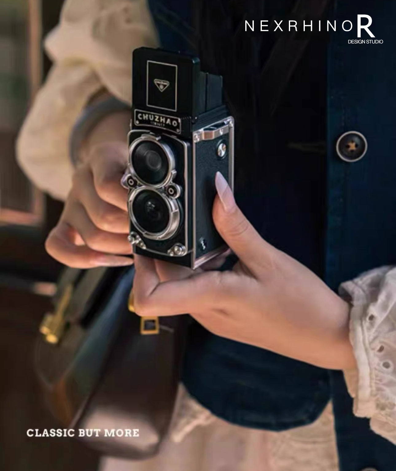 NexRhino Retro Dual-Lens Digital Camera retro CCD, high-definition entry-level, compact travel camera