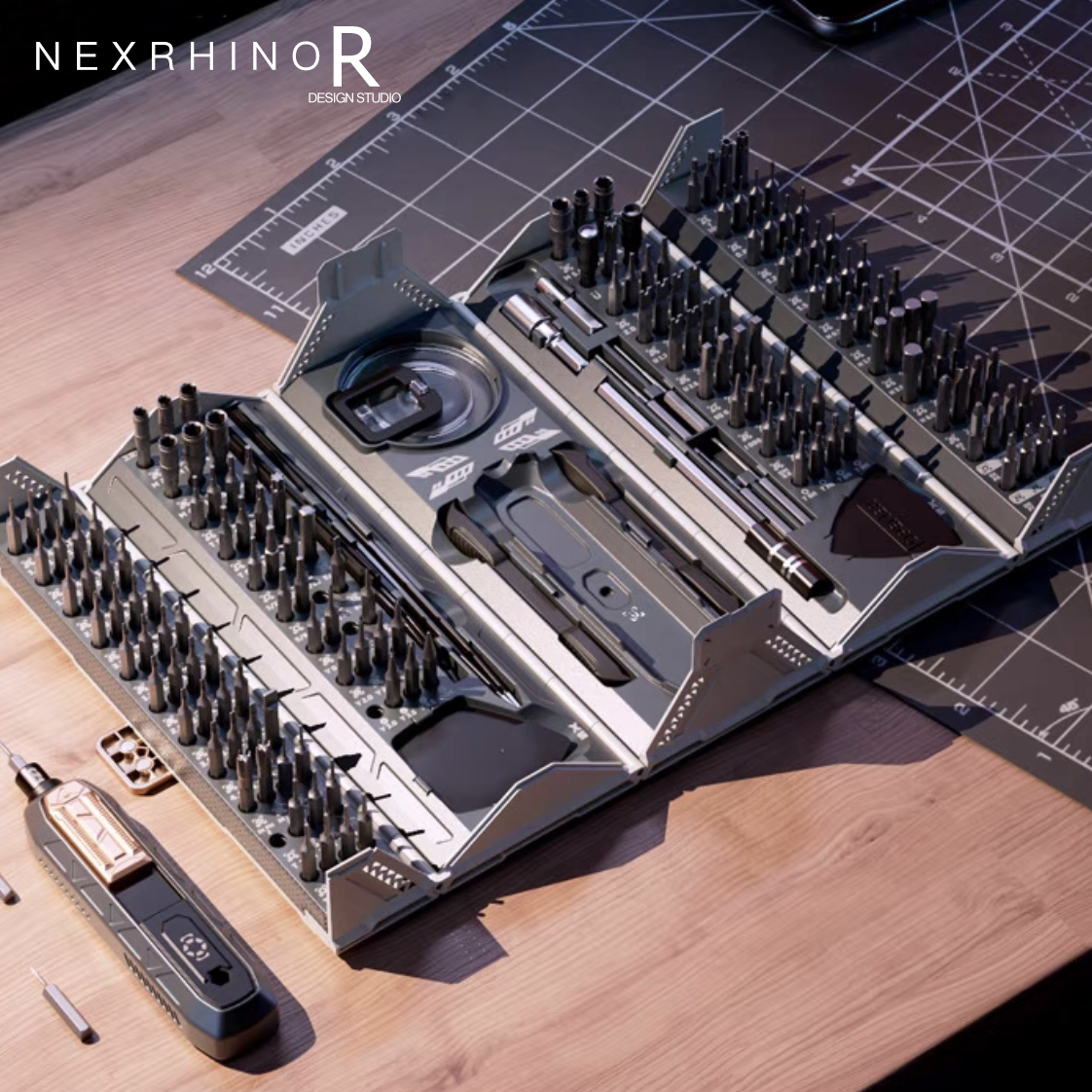 NexRhino 180 In 1 Precision Screwdriver Set, 1 Set Professional Maintenance Tool Kit, Necessary for Mechanics