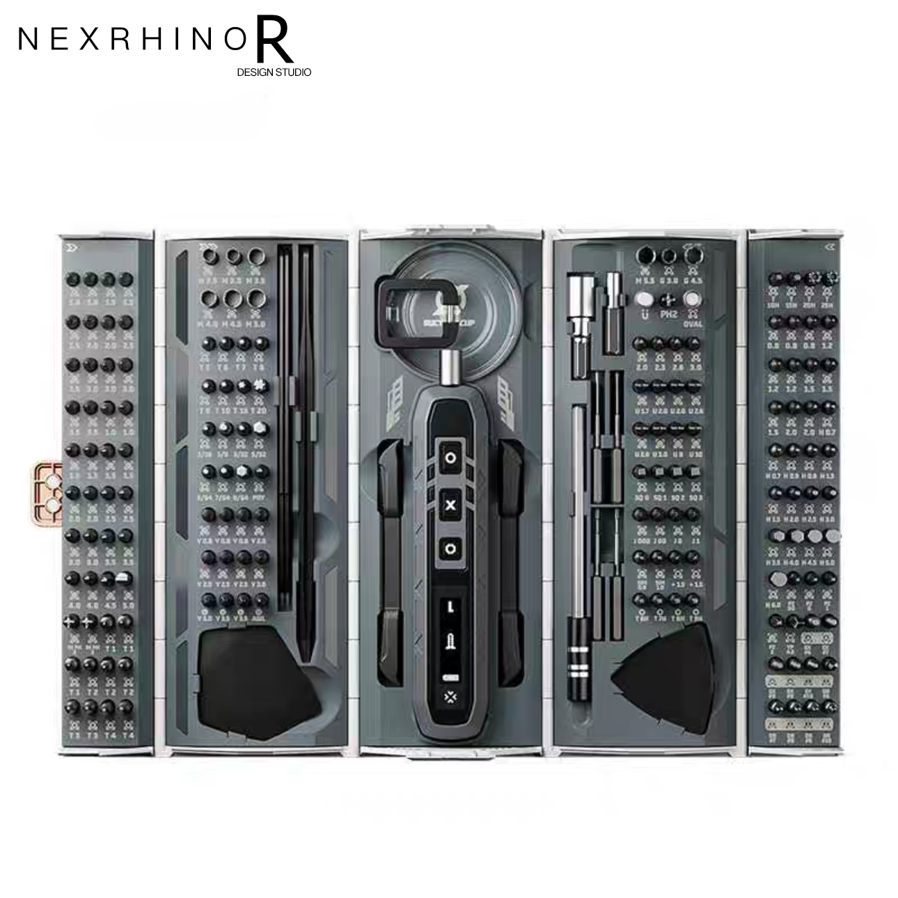 NexRhino 180 In 1 Precision Screwdriver Set, 1 Set Professional Maintenance Tool Kit, Necessary for Mechanics