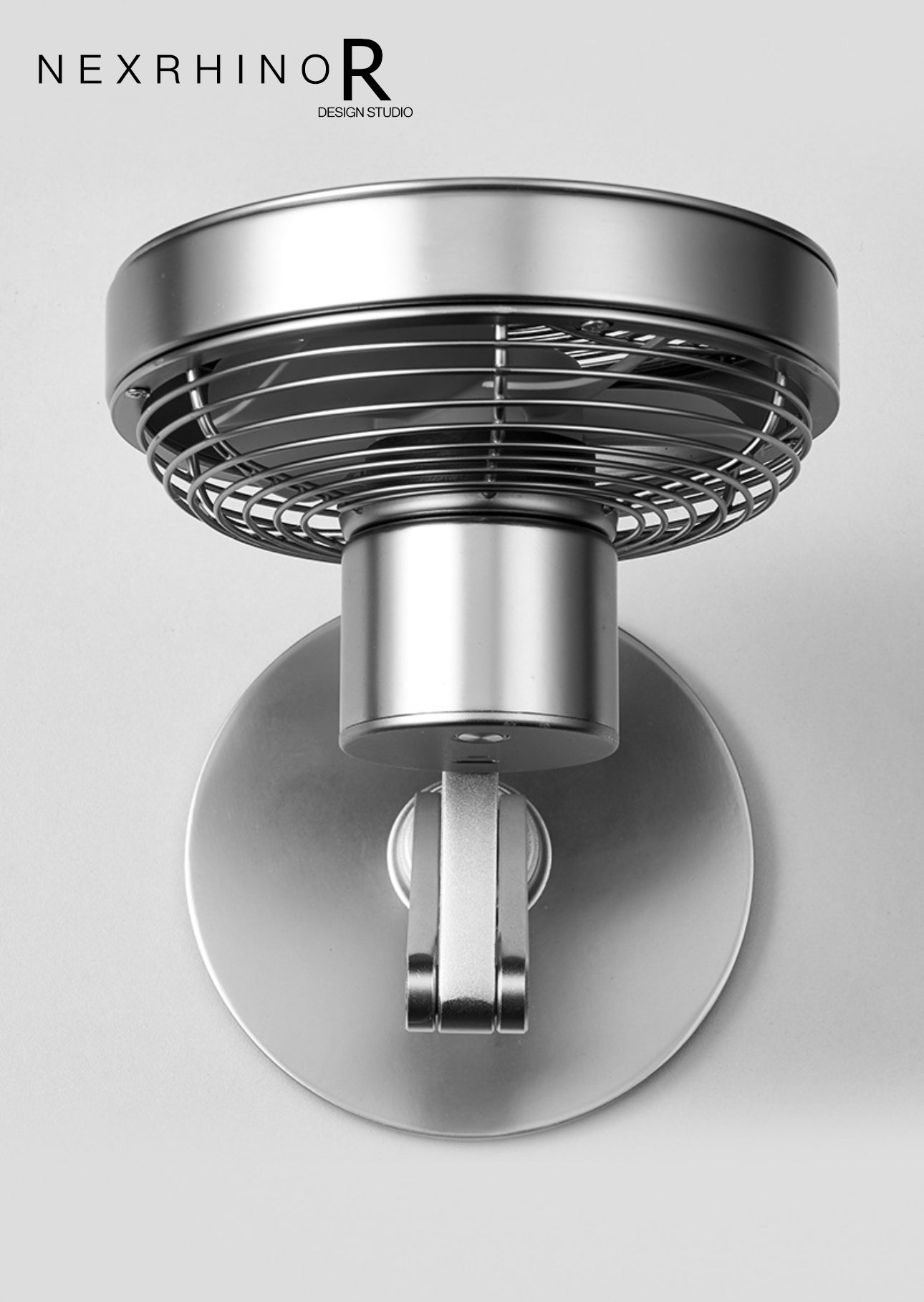 NexRhino AxisAir Extendable Metal Desk Fan Precision-Crafted Cooling with Modern Flexibility