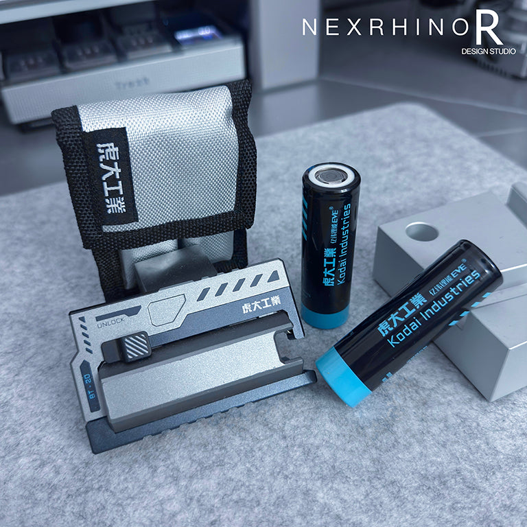 NexRhino Tactical Military-Style Power Bank with Replaceable Battery Core – Rugged War Game Design for Outdoor & Survival Use