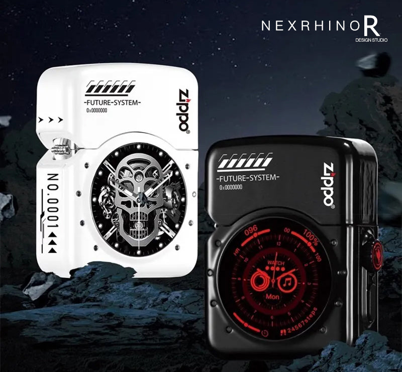 NexRhino Lighter Fluid Insert Windproof Lighter - Refillable Lighter for Cigarettes Cigar Candle Pocket Lighter Fire Starter